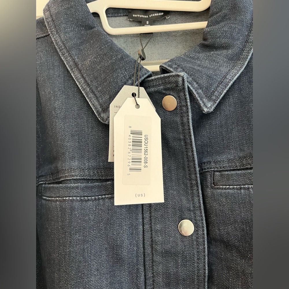 Universal Standard Denim Utility Jacket - size 14-16 - Picture 5 of 8